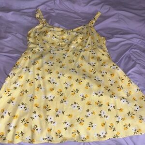 Old Navy Yellow Floral Mini Dress
